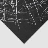 Zwart met witte spinnenwebben en schattige moderne tissuepapier (Detail)