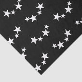 Zwart met witte sterren tissuepapier (Detail)