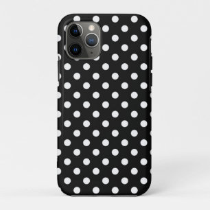 Zwart met witte stippen Case-Mate iPhone case