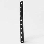 Zwart met witte stippen Case-Mate iPhone case (Achterkant/links)