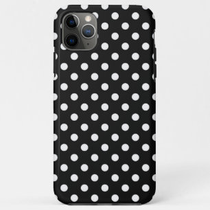Zwart met witte stippen Case-Mate iPhone case