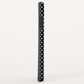 Zwart met witte stippen Case-Mate iPhone case (Achterkant/rechts)