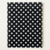 Zwart met witte stippen planner (Achterkant)