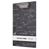 Zwart met witte wiskunde vergelijkingen wiskunde l klembord (Links)