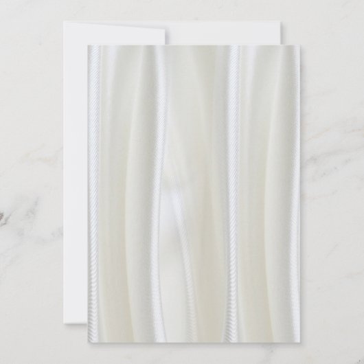 Zwart met zilver op Champagne Silk Wedding Invita Kaart (Achterkant)