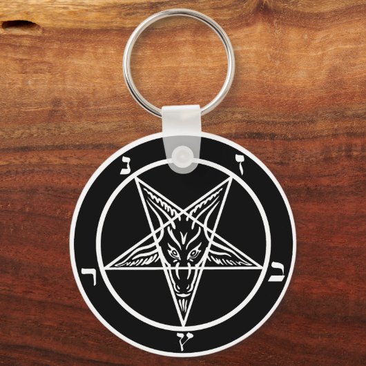 zwart metaal, duisternis! sleutelhanger (Voorkant)