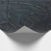 Zwart metaal in reliëf cadeaupapier (Hoek)