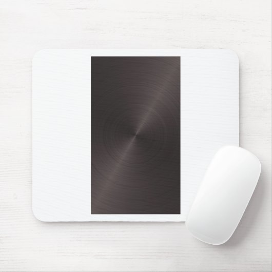 Zwart metaal muismat (Met muis)