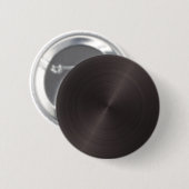 Zwart metaal ronde button 5,7 cm (Voorkant /achterkant)