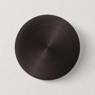 Zwart metaal ronde button 5,7 cm