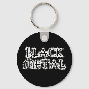 Zwart metaal sleutelhanger
