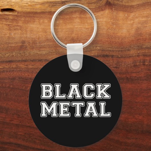 Zwart metaal sleutelhanger (Voorkant)