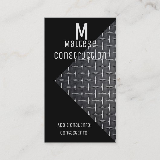 Zwart & Metaal Visitekaartje 2 (Voorkant)