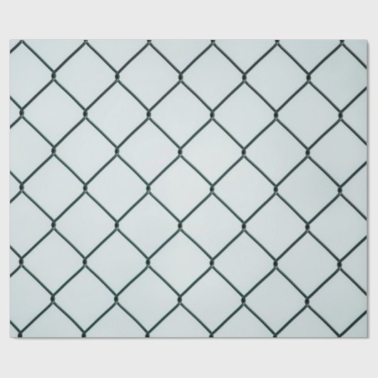 Zwart metaalkettinghek cadeaupapier (Vlak)