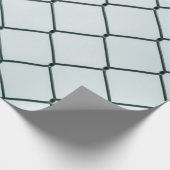 Zwart metaalkettinghek cadeaupapier (Hoek)