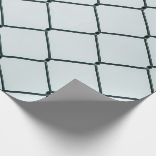 Zwart metaalkettinghek cadeaupapier (Hoek)