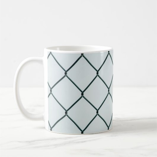 Zwart metaalkettinghek koffiemok (Links)