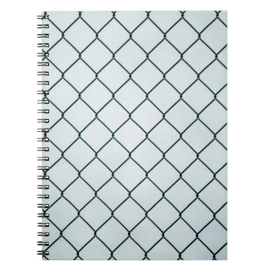 Zwart metaalkettinghek notitieboek (Voorkant)