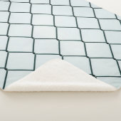 Zwart metaalkettinghek sherpa deken (3/4)