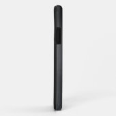 Zwart metalen aluminium in penseelpenselen Case-Mate iPhone case (Achterkant/rechts)