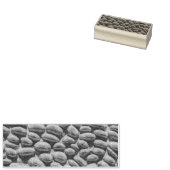 Zwart metselwerk bekleding kiezelstenen rubberstempel (Gestempeld)