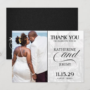 Zwart Mexicaans paspoort Bedankkaart