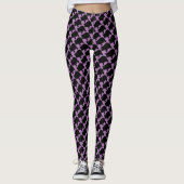 Zwart minikervarken Over printLeggings Leggings (Voorkant)
