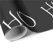 Zwart, minimaal kerstpapier cadeaupapier (Rol Hoek)