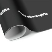 Zwart Minimaal Modern Elegant Zakelijk Bedrijfs- Cadeaupapier (Rol Hoek)