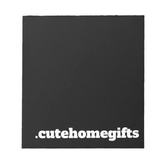 Zwart Minimaal Modern Elegant Zakelijk Bedrijfs- Notitieblok (Voorkant)