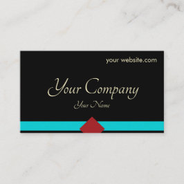 Zwart minimaal visitekaartje