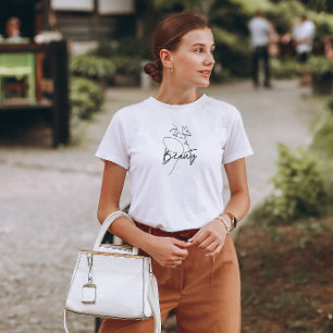 Zwart Minimalist Beauty T-shirt