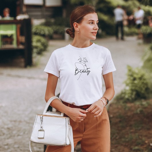Zwart Minimalist Beauty T-shirt