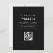 Zwart minimalistisch ampersand - alles in één brui kaart (Achterkant)