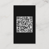 Zwart minimalistisch auto-Visitekaartje Visitekaartje (Achterkant)