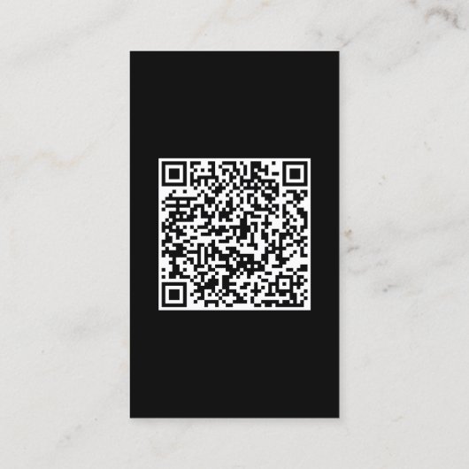 Zwart minimalistisch auto-Visitekaartje Visitekaartje (Achterkant)