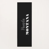 Zwart Minimalistisch Persoonlijk Modern Yogamat (Achterkant)