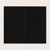 Zwart minimalistisch Professional Visitekaartje (Binnenkant ongevouwen)