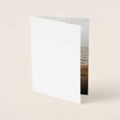 Zwart Minimalistisch Save the Date Met Foto, Boho Folie Kaarten (Voorkant)