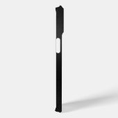 Zwart Minimalistische Krachtige Tekst iPhone Case (Achterkant / Rechts)
