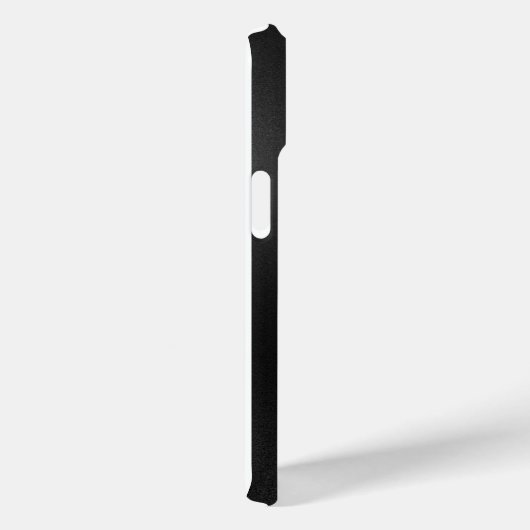 Zwart Minimalistische Krachtige Tekst iPhone Case (Achterkant / Rechts)