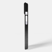 Zwart Minimalistische Krachtige Tekst iPhone Case (Achterkant / Links)