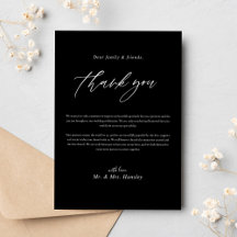 Zwart Minimalistische moderne kalligrafie bruiloft