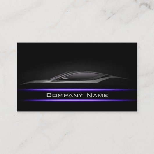 Zwart minimumaantal neon line-autobus, korte lay-o visitekaartje (Voorkant)