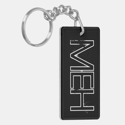 Zwart MO-monogram Sleutelhanger (Voorkant Links)