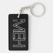 Zwart MO-monogram Sleutelhanger (achterkant)