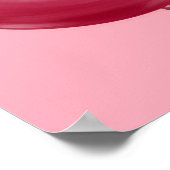 Zwart Model Hoge Mode Vrouw Mooi Roze Poster (Hoek)