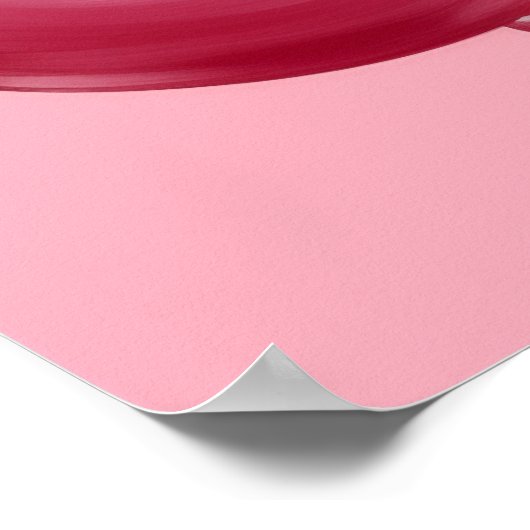 Zwart Model Hoge Mode Vrouw Mooi Roze Poster (Hoek)