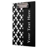 Zwart model met aangepast ontwerp klembord (Links)