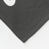 Zwart Modern 2 foto naam Fleece Deken (Hoek)